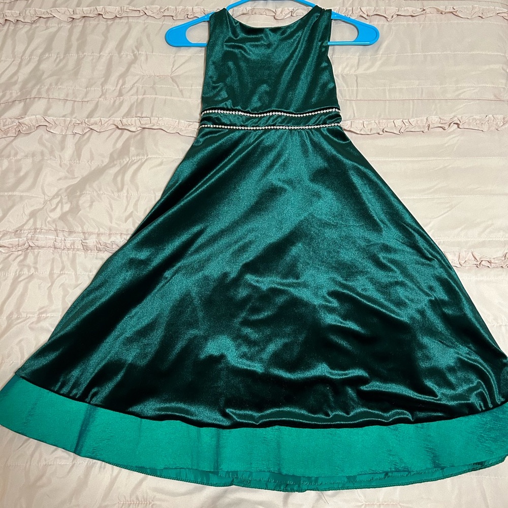 Rare Editions Elegant Green Kids Dress